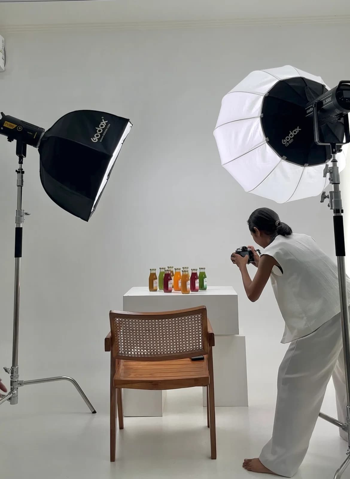 Triple Pixels Having a Photoshoot