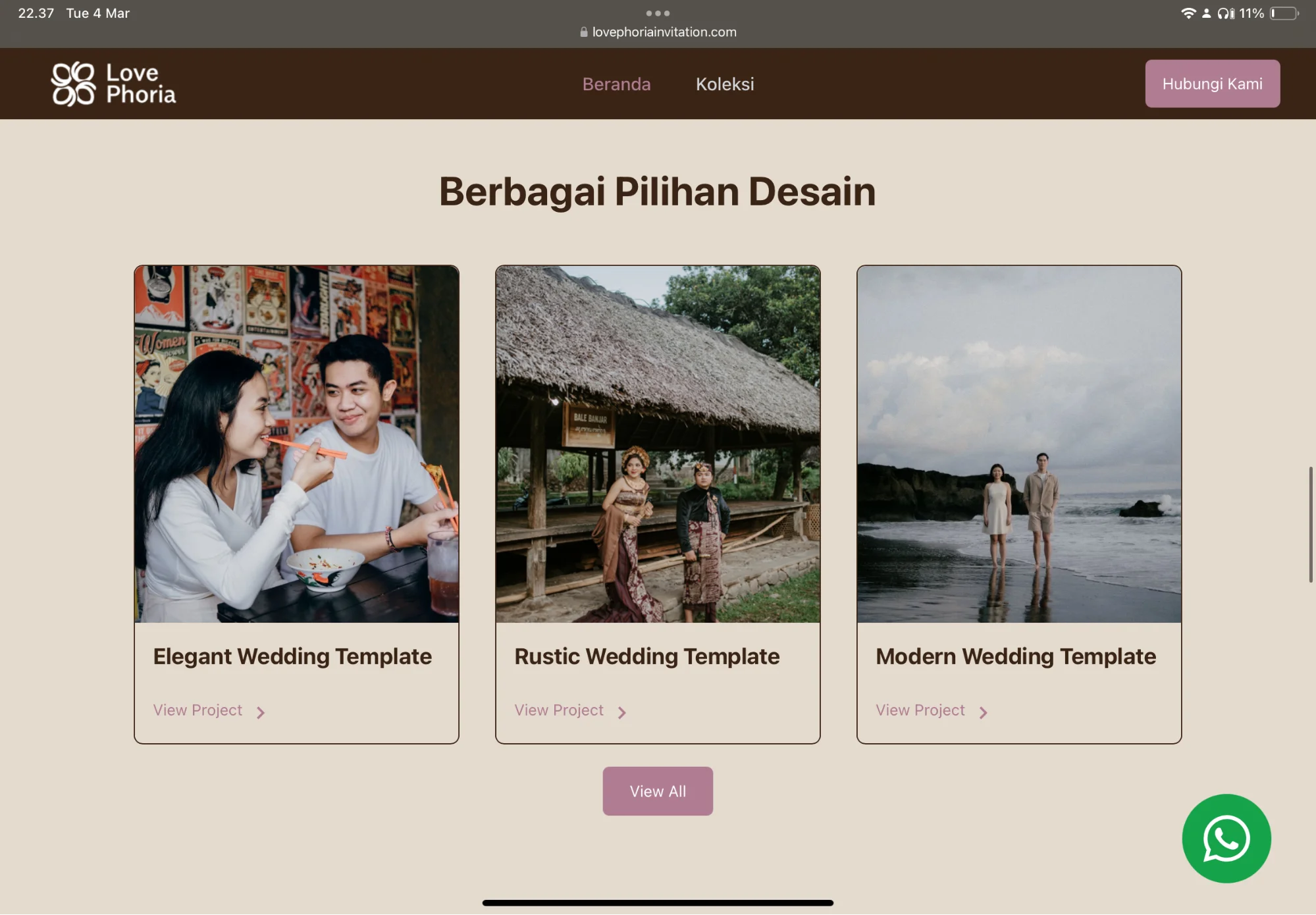 Lovephoria: Digital Invitation